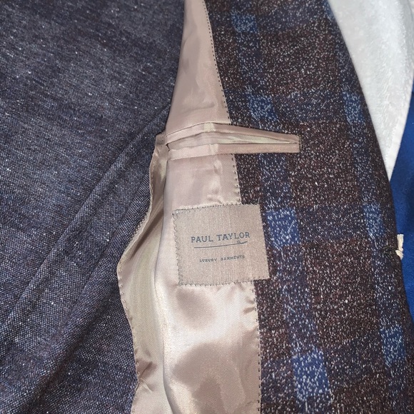 Paul Taylor sports Coat EUR 52R US 42R blue/Brown - Picture 4 of 8